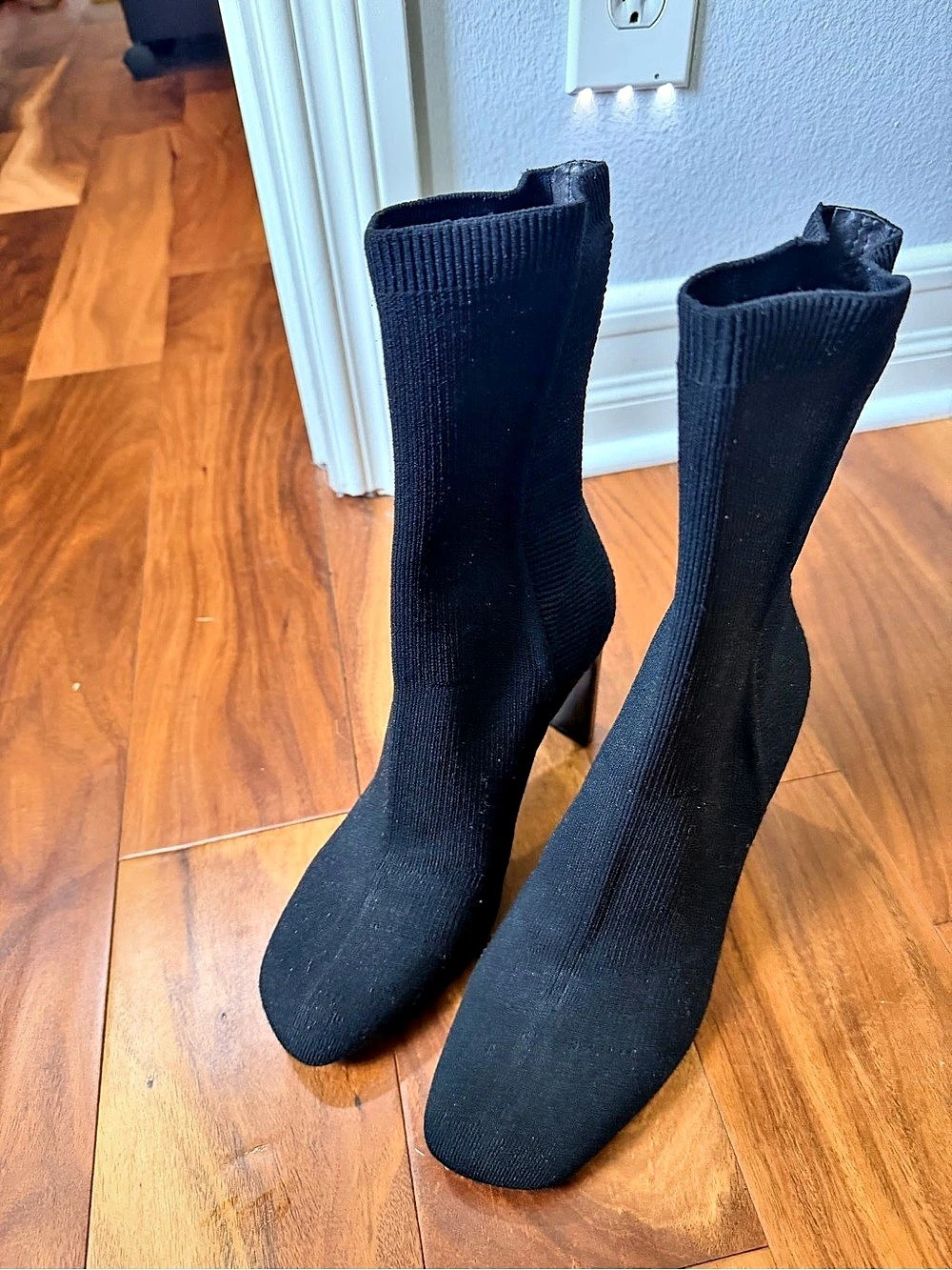 rag & bone Ellis Knit Sock Boot Black US 10